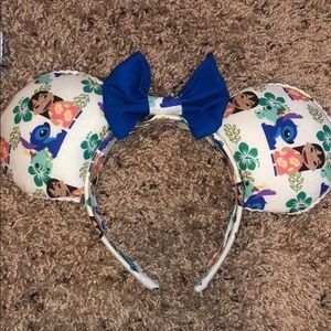 Homemade LIilo & Stitch Mickey ears